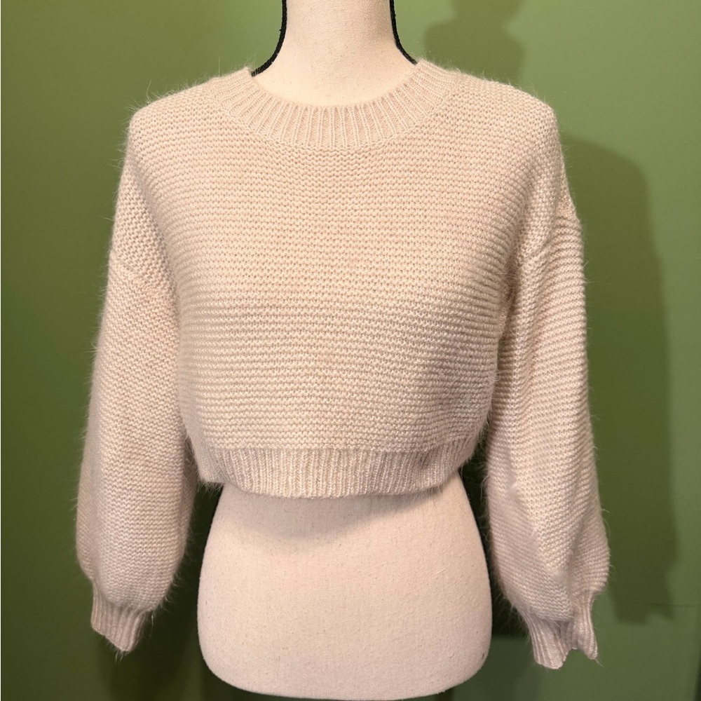 Garage Cream Crew Neck Sweater